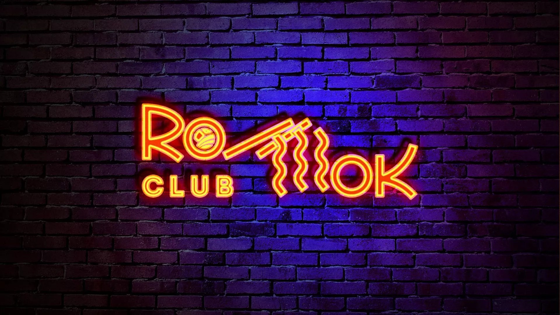 Разработка интерьерной вывески суши-бара «Roll Wok Club» в Томске